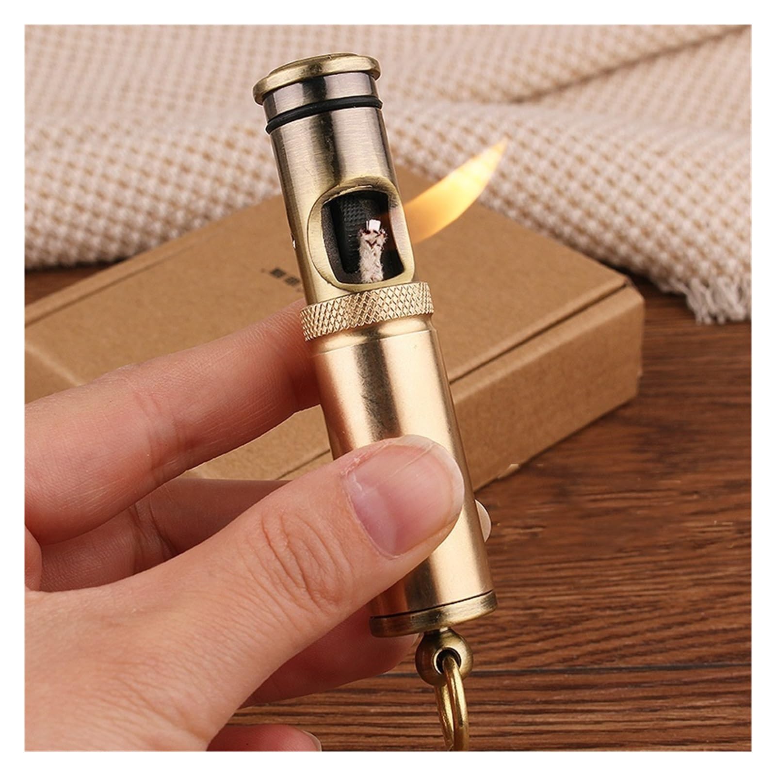 ♡最終SALE 1点物アンティーク♡ 真鍮バルブ製ライティング Amazon.co.jp: 手作り真鍮サバイバル屋外ヴィンテージライター